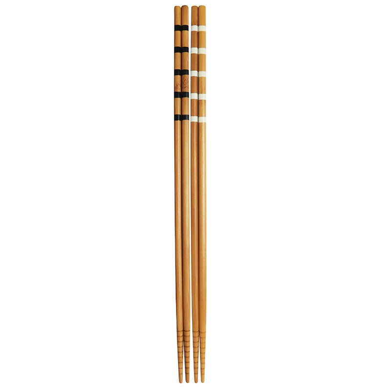 Bamboo Chopsticks Striped Monotone 2P