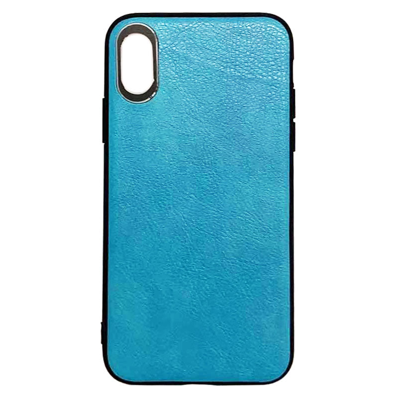 Color Case (Leather-like, Sky Blue, for iPhone XS)