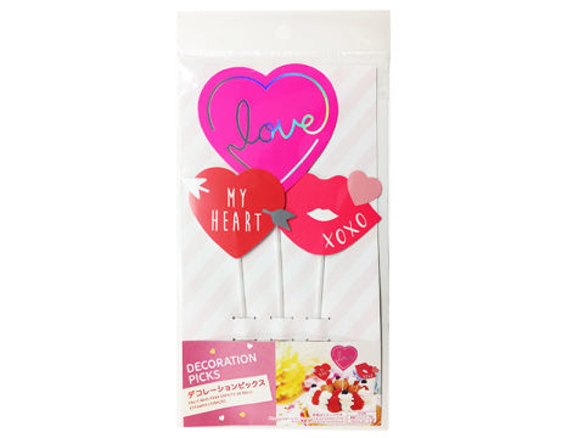 Cake Decoration Picks (Heart)
