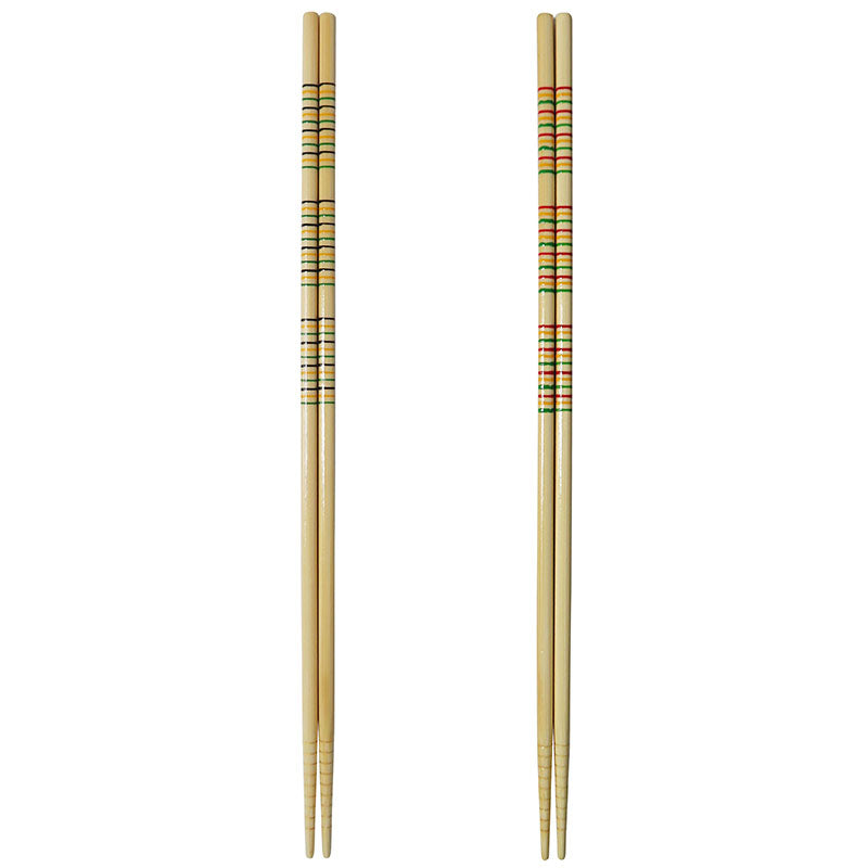 002D Colorful Bamboo Chopsticks (2 Pairs)