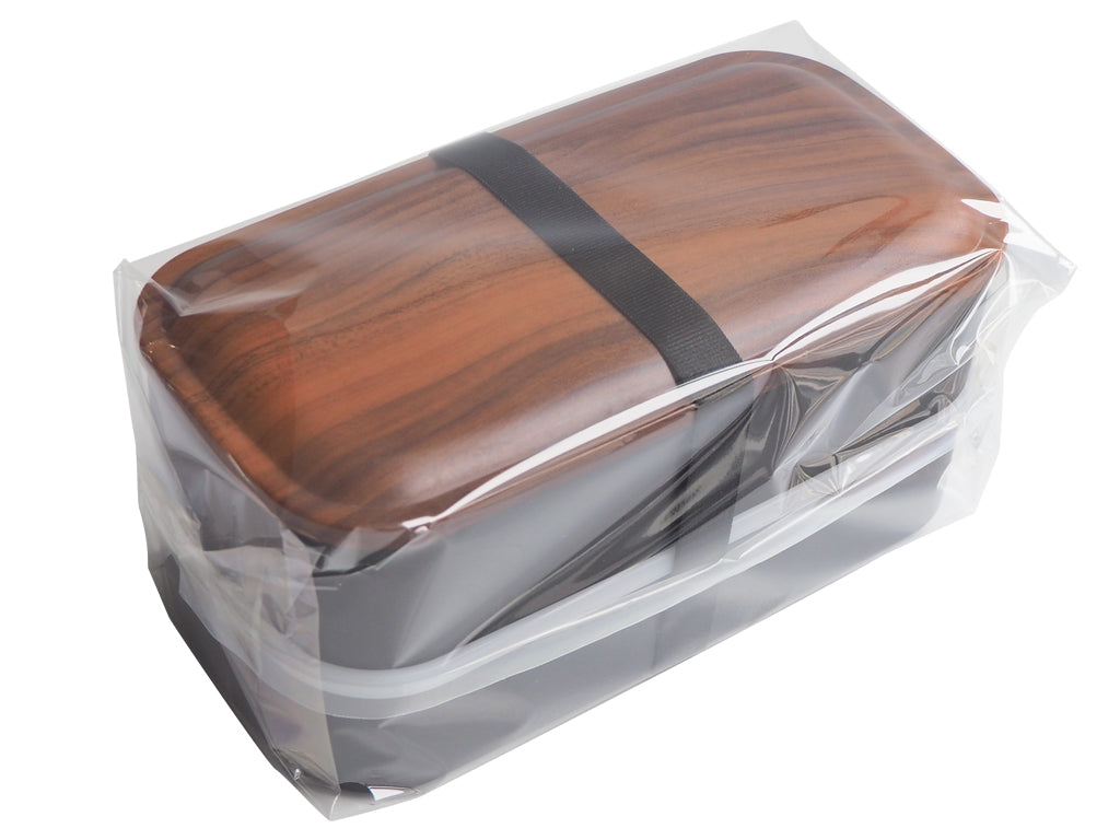 Wood Grain Lunch Box (Rectangular, Antibacterial)