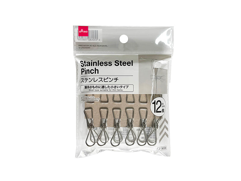 Stainless Steel Clips (12 pieces)