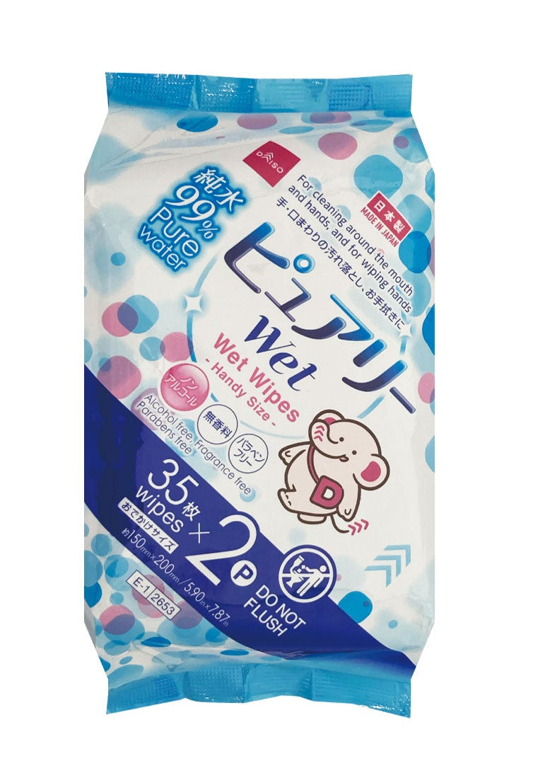 Purely Wet Tissue (On-the-Go, 35 Sheets, 2 Packs)