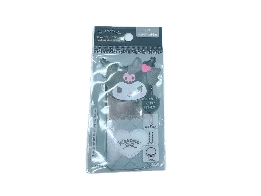 Band-Aid Case (Kuromi, Heart Ribbon)