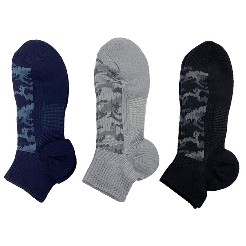 W Support Ankle Socks (Quick-Dry, Camouflage Pattern)