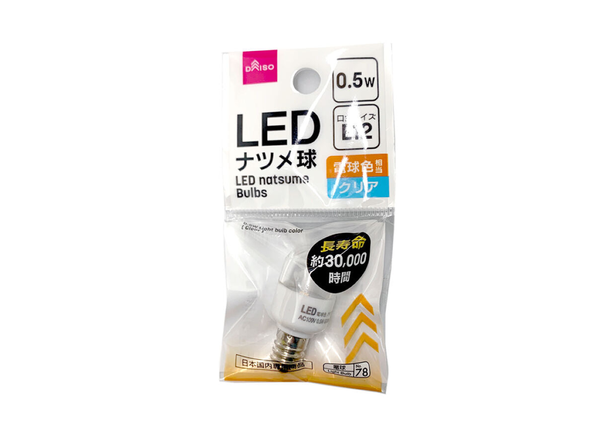 LED Natsume Bulb 0.5W (Warm White, Clear)