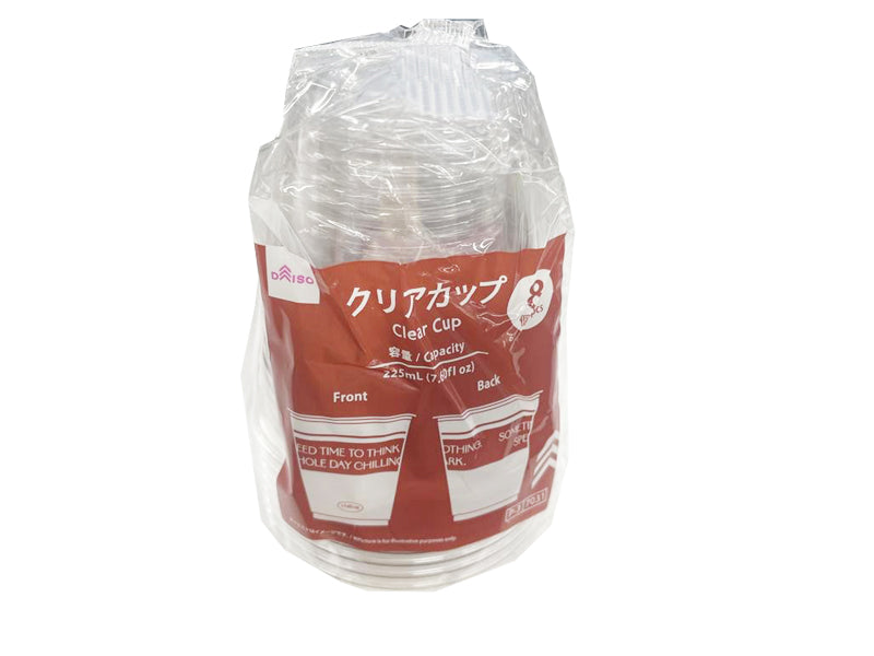 Clear Cup (Natural, 8 pieces)