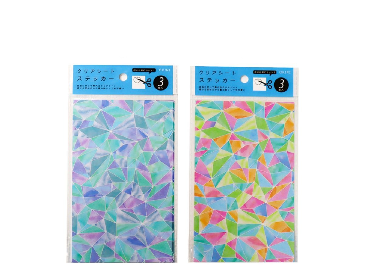 Clear Sheet Stickers 3P Stained Glass