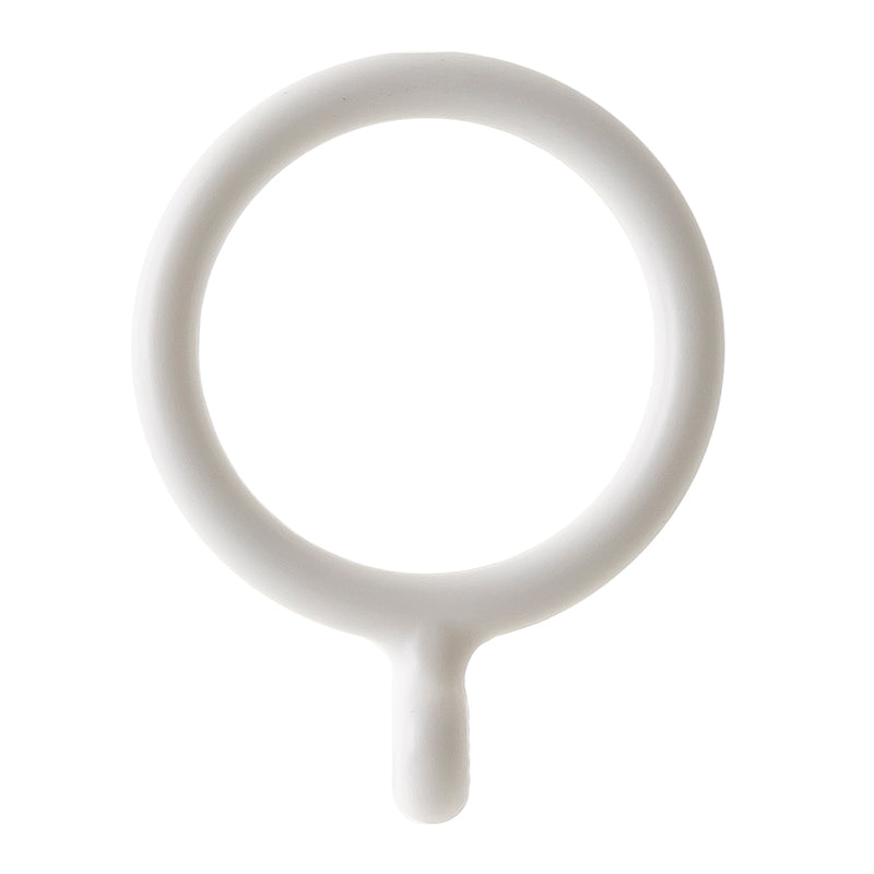 Curtain Rings (White, for Rods, 30mm, 10 pieces)
