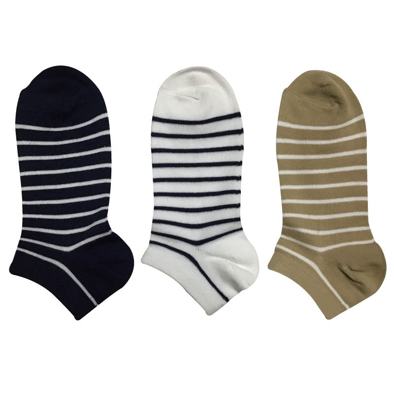 Quick Dry Short Socks (Striped)
