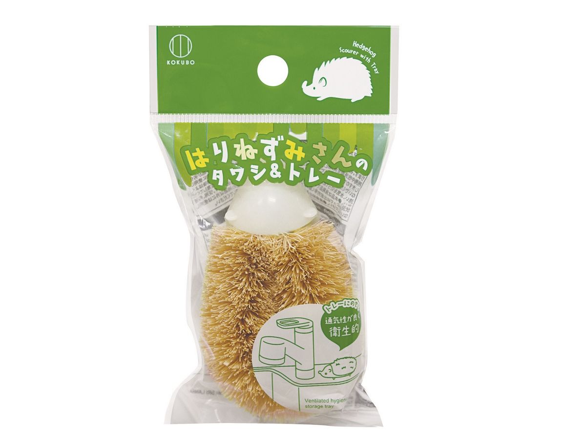 Hedgehog Scrub Brush & Tray