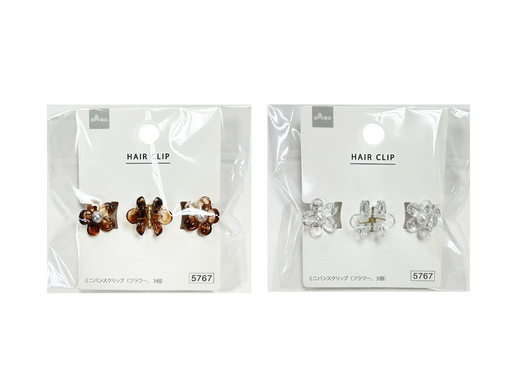 Mini Flower Hair Clips (3 pcs)