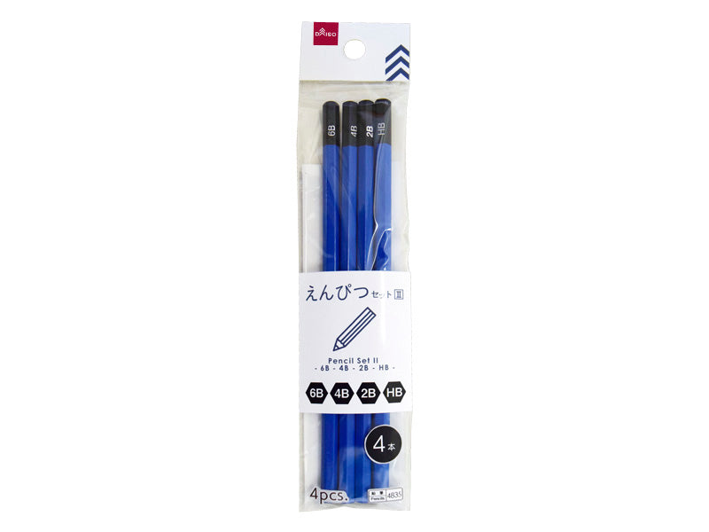 Pencil Set II (4 Pieces, 6B, 4B, 2B, HB)