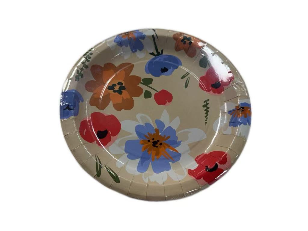 Paper Plates (Flower, 8 pcs)