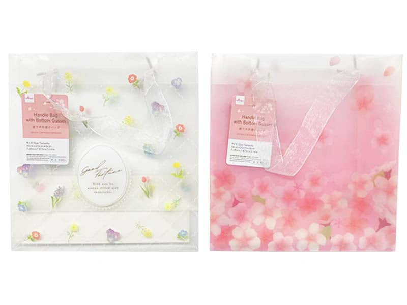 Bottom Gusset Tote Bag (Sakura, Spring Flower)
