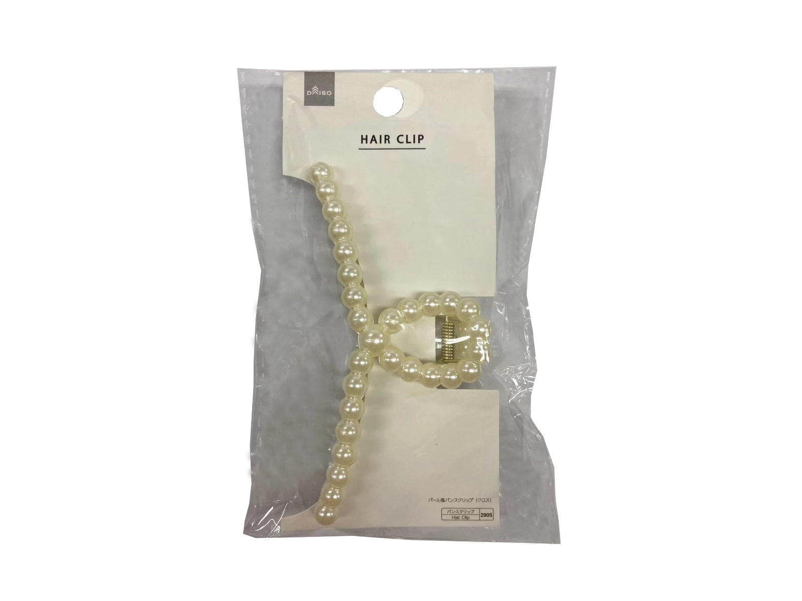 Pearl-like Bun Clip (Cross)