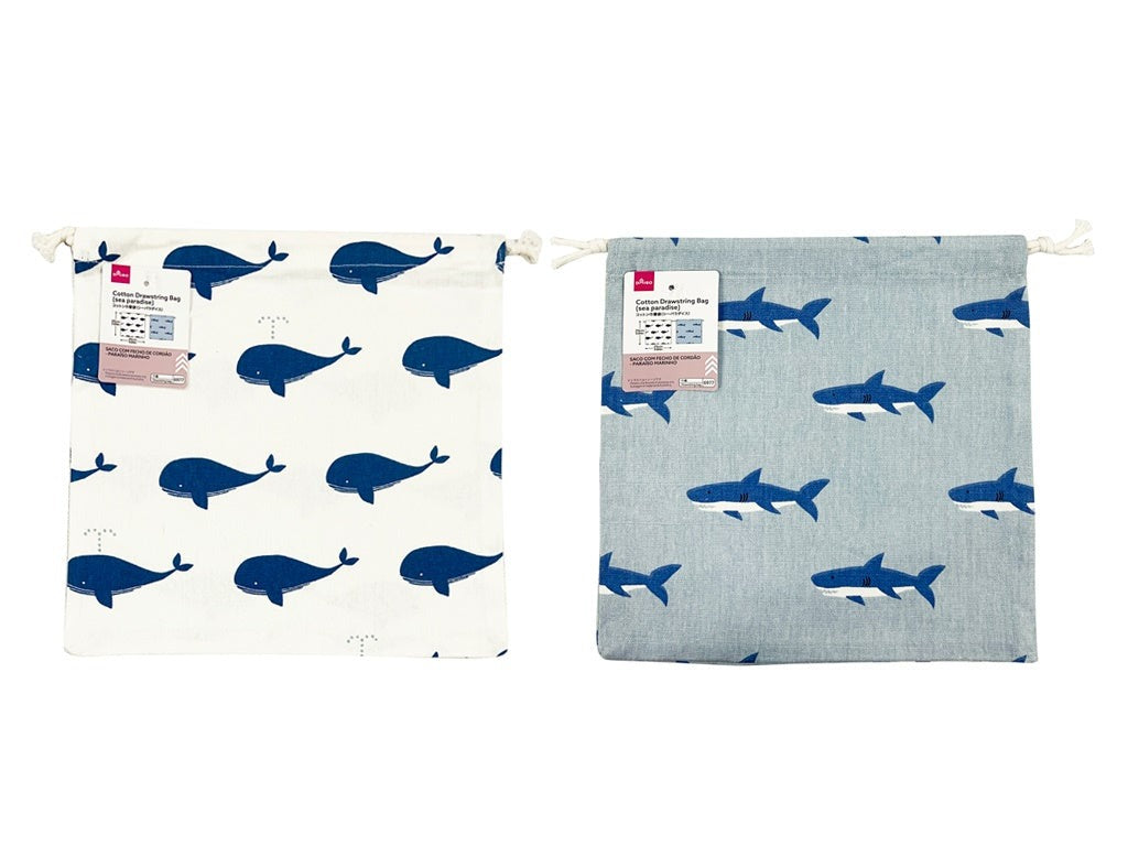 Cotton Drawstring Bag (Sea Paradise)