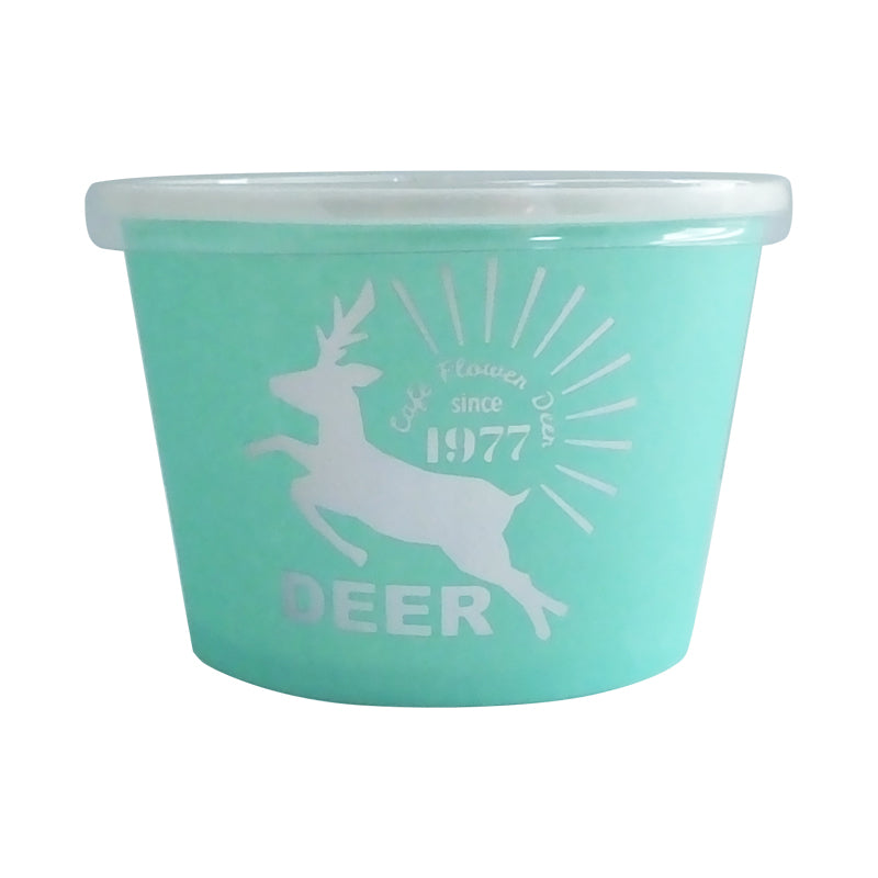 Lunch Cup (With Lid, Cafe Flower Deer, 4 Pieces)