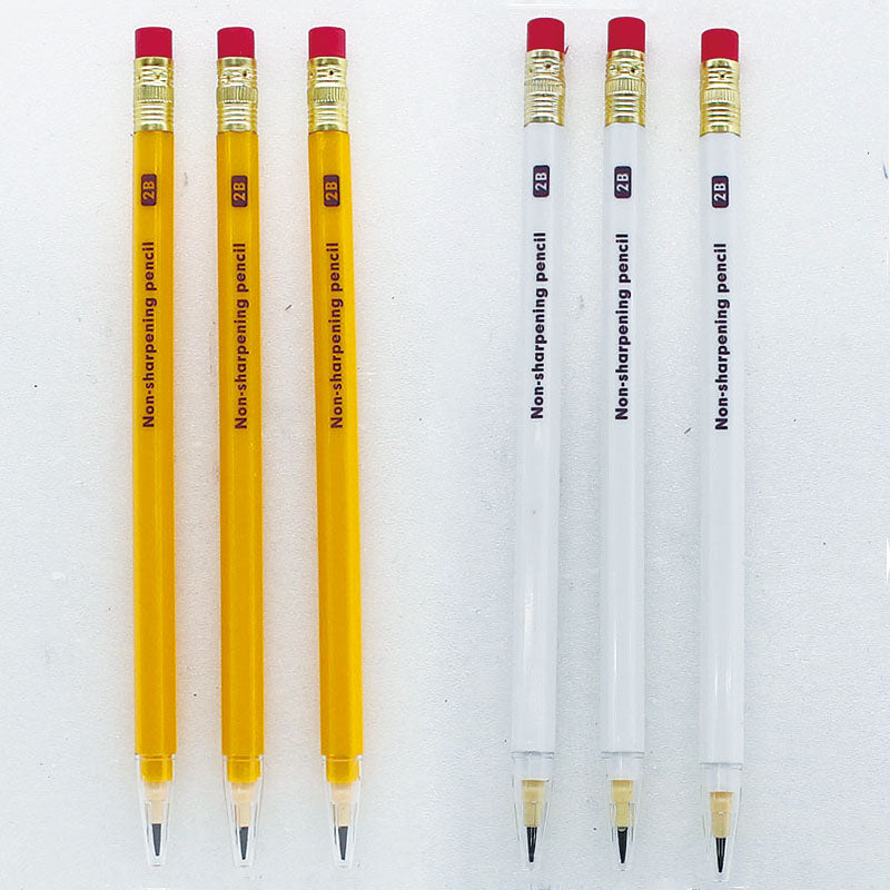 Rocket Pencil (2B, Hexagonal, 3 Pieces)