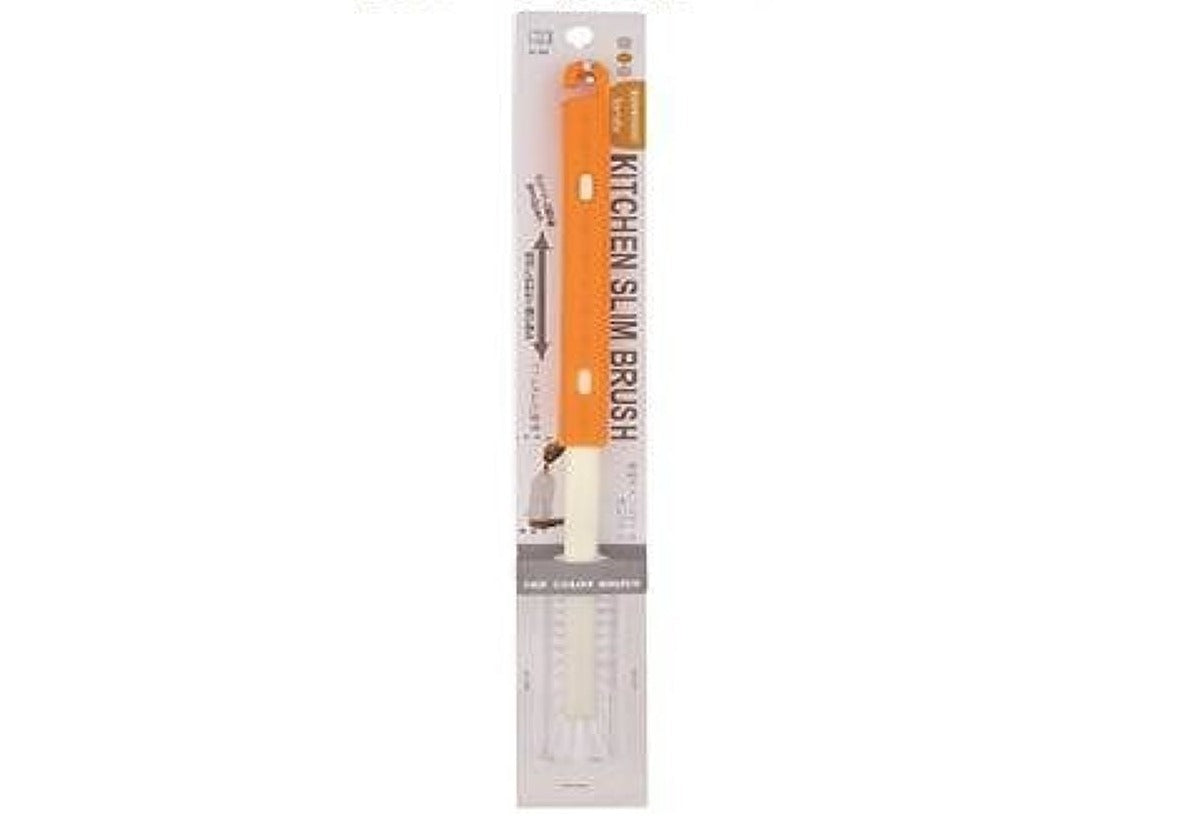 Expandable Slim Bottle Cleaning Brush (Orange)