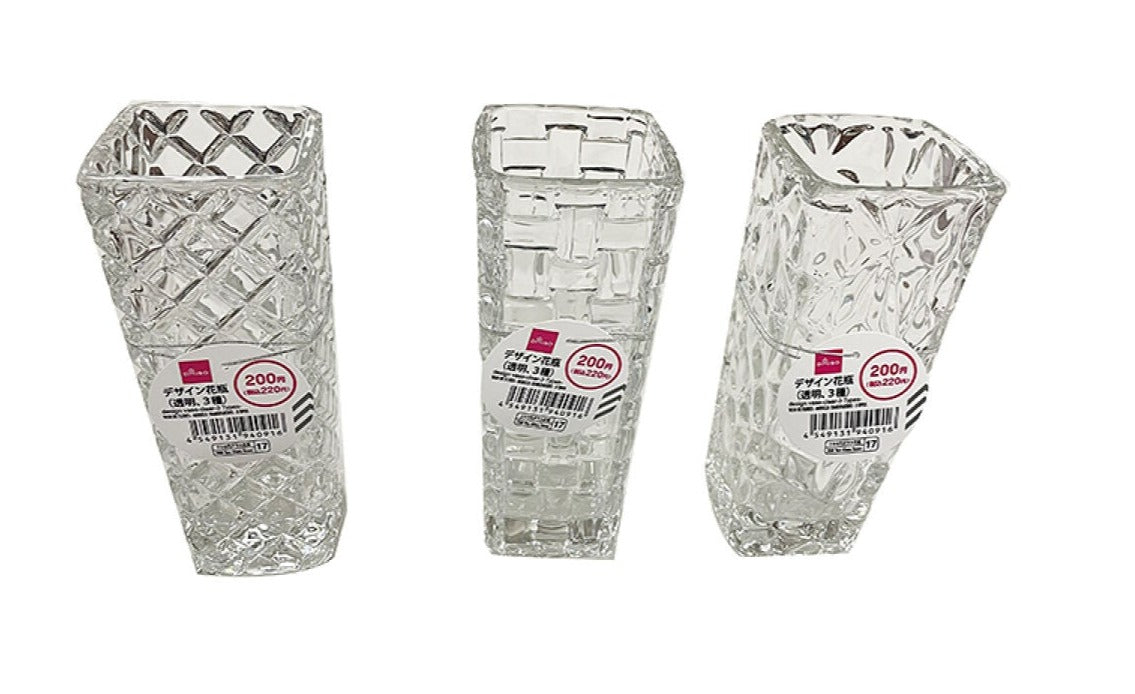 Design Vase (Transparent, 3 Types)