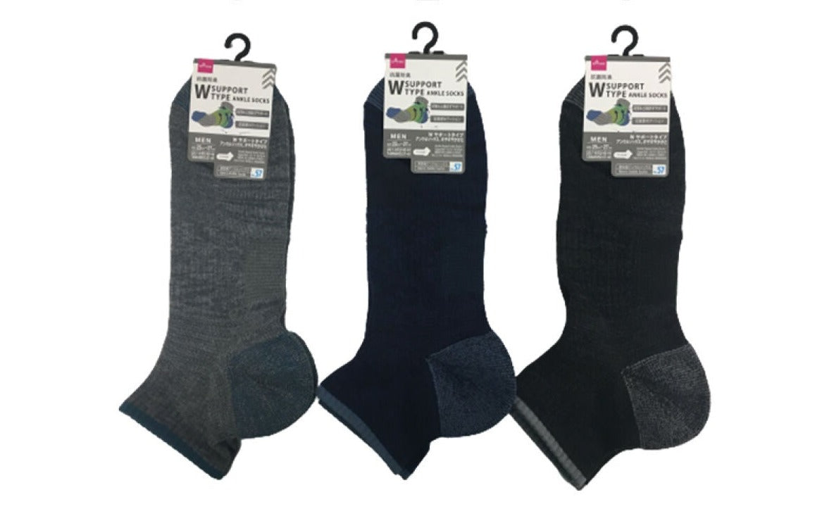 W Support Ankle Socks (Zigzag Heel)