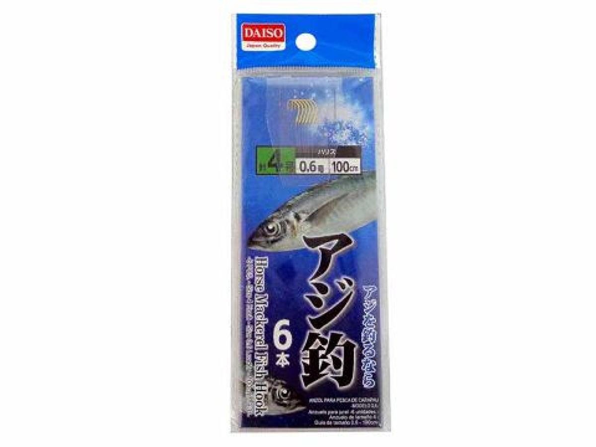 Ajifishing (6 pieces, Hook: #4, Line: 0.6)