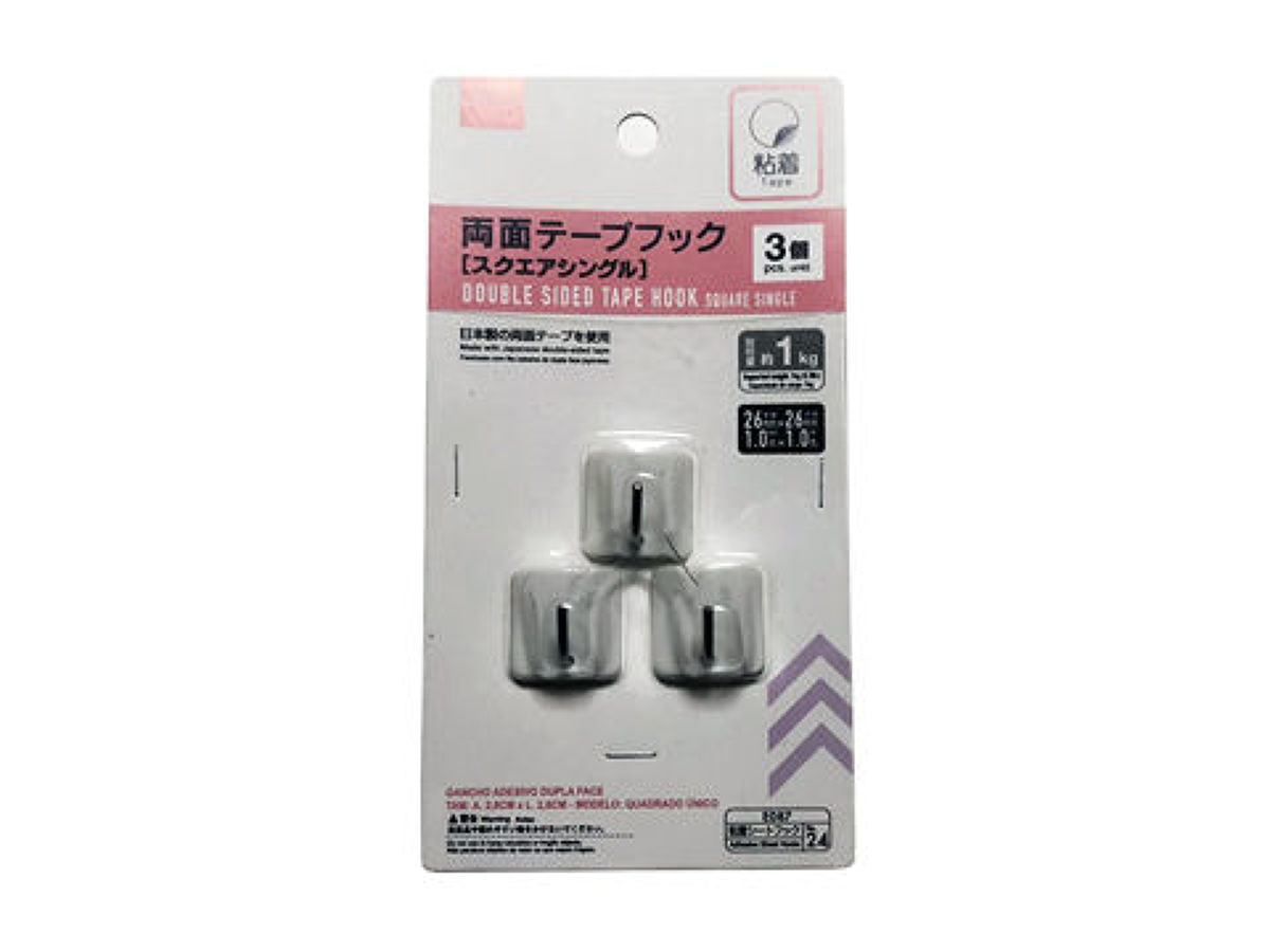 Double-Sided Tape Hook (Square Single)