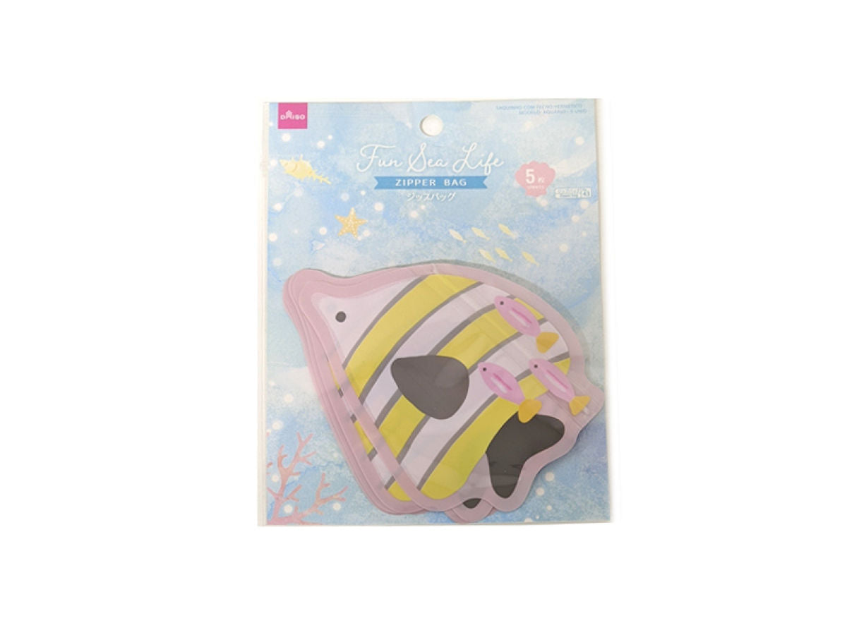 Die-Cut Zip Bags (Aquarium, 5 Pieces)
