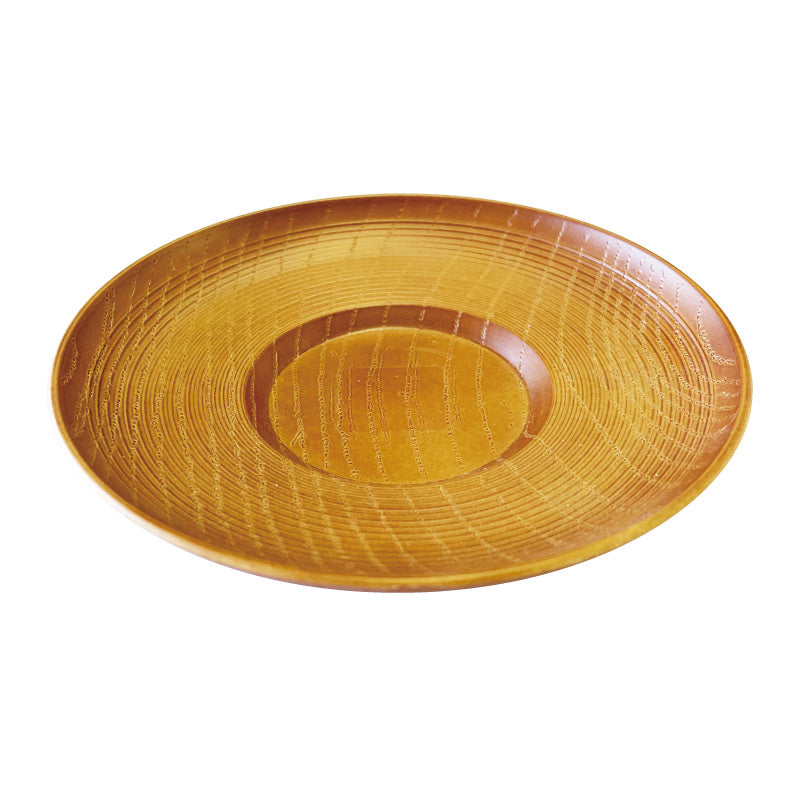 Yamanaka Lacquered Wooden Tea Tray - Wood Grain