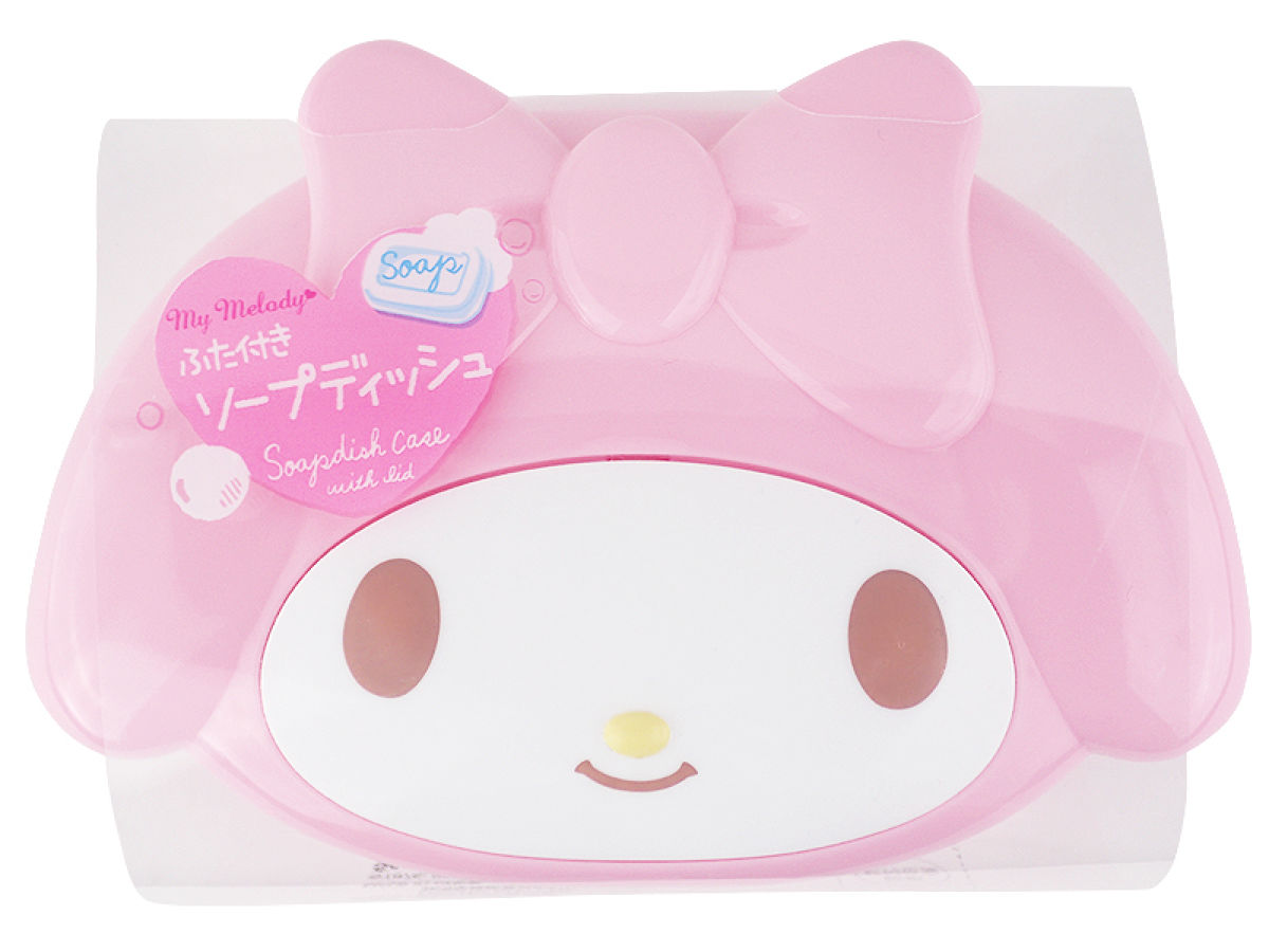 My Melody Die-Cut Soap Dish with Lid