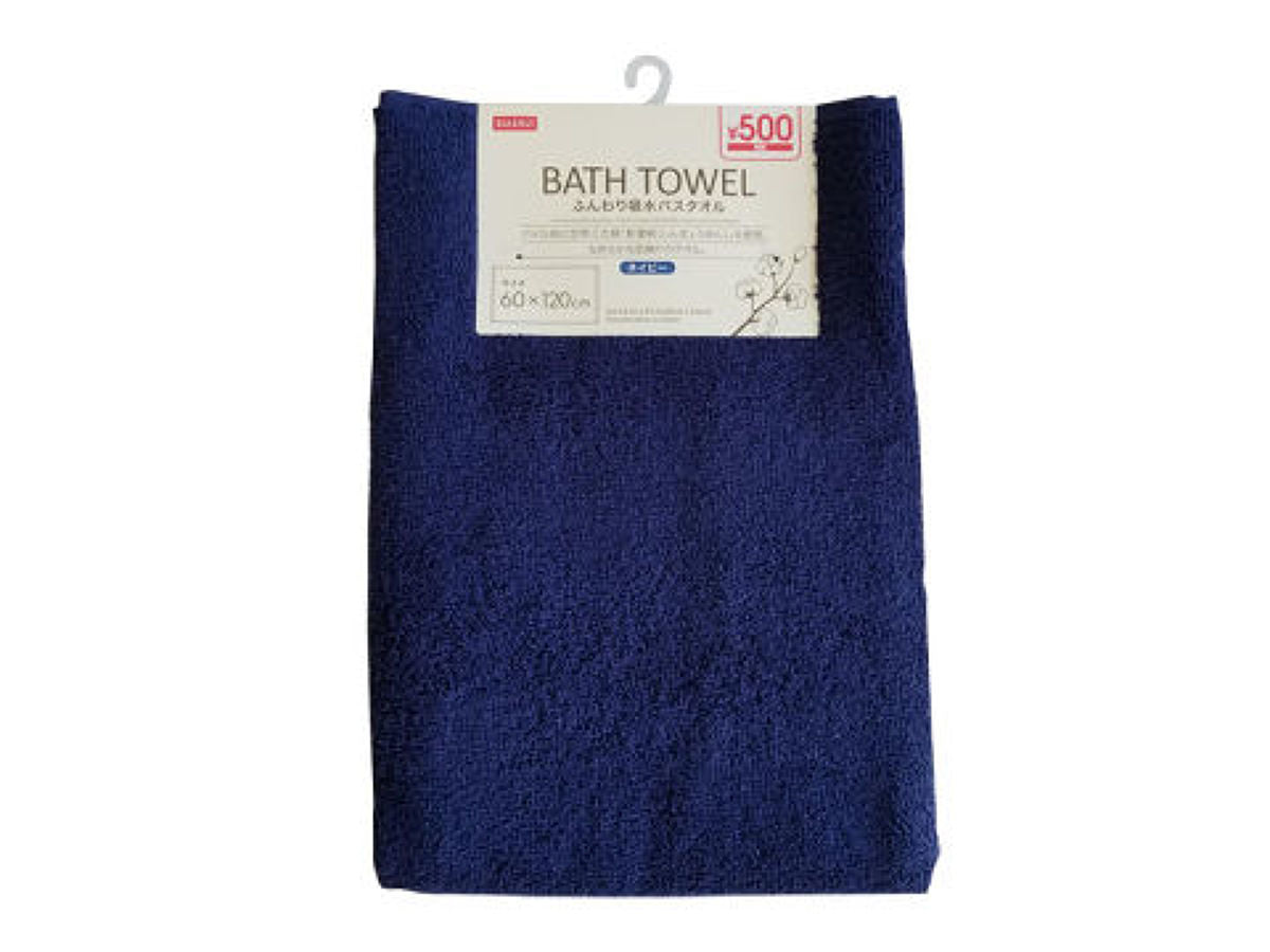 Fluffy Absorbent Bath Towel (Navy)