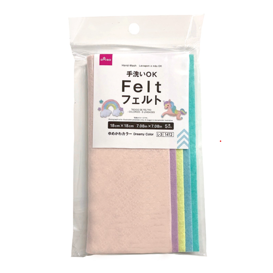 Felt (Dreamy Color, 5 Sheets)