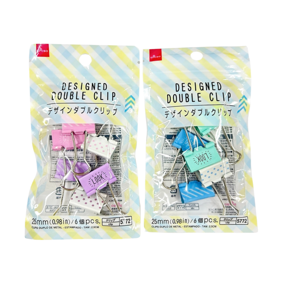 Design Double Clips (6 Pieces)