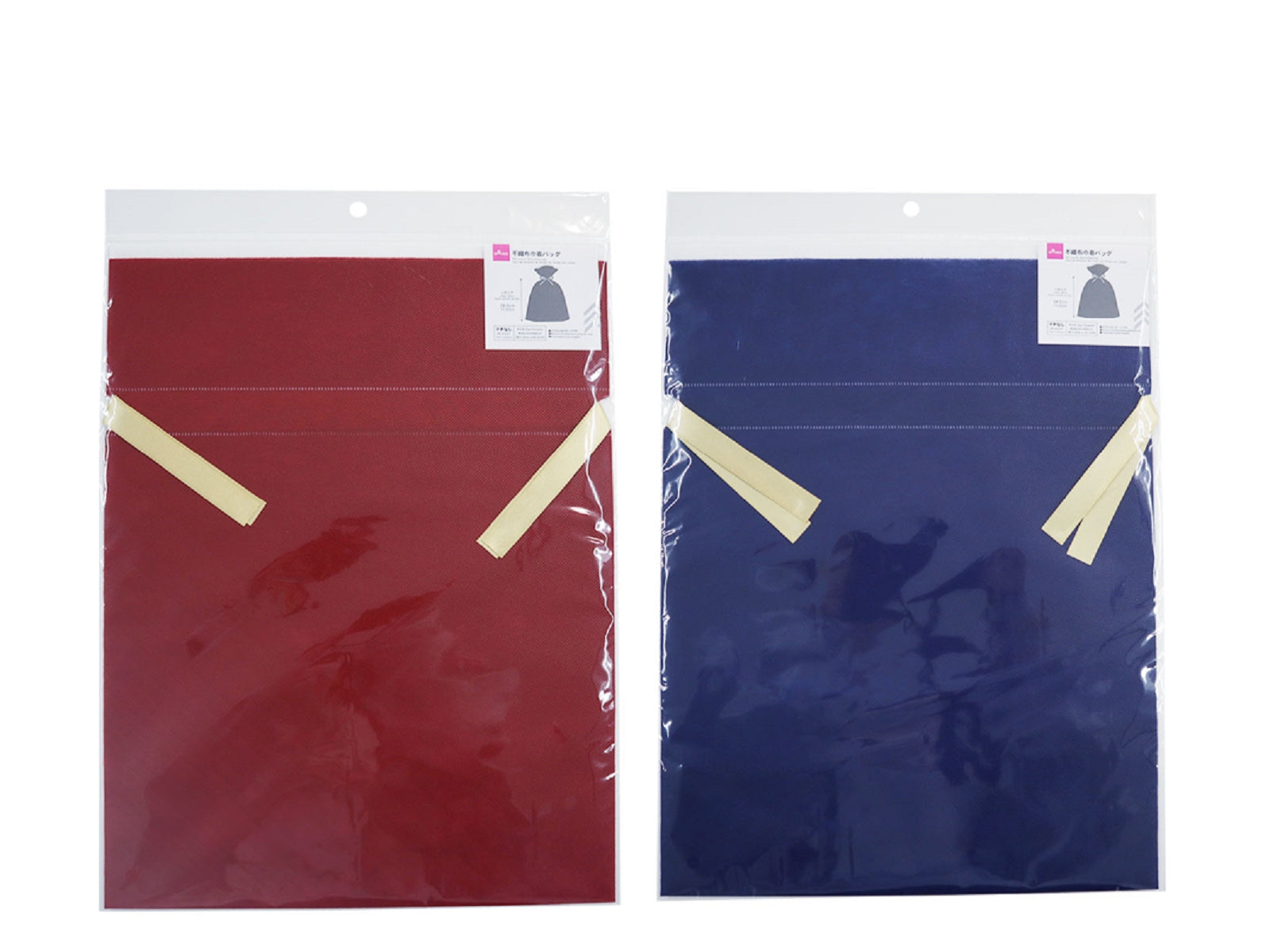 Non-Woven Drawstring Bag (Red, Navy)