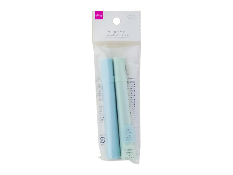 Marker Pen (CHM, Round, Green, 2 pcs)