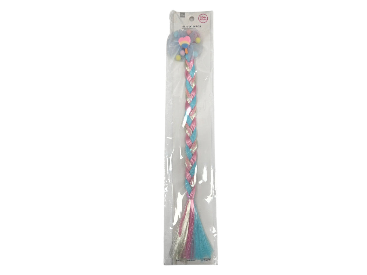 Braided Hair Piece (Heart Ribbon)