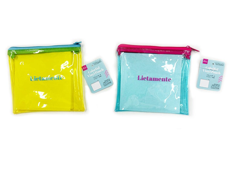 Flat Pouch (Yellow, Light Blue)