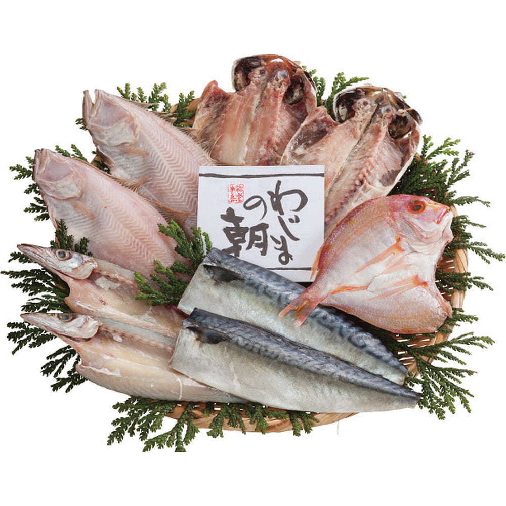 Wajima Morning Dried Fish Set (5 types, 9 pieces)