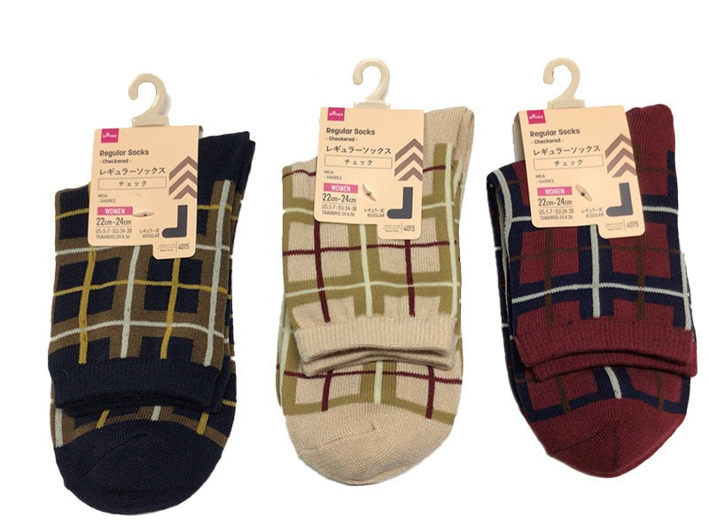 Regular Socks (Check Pattern)