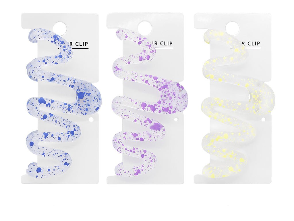 Hair Clip (Matte, Painted, Wave)
