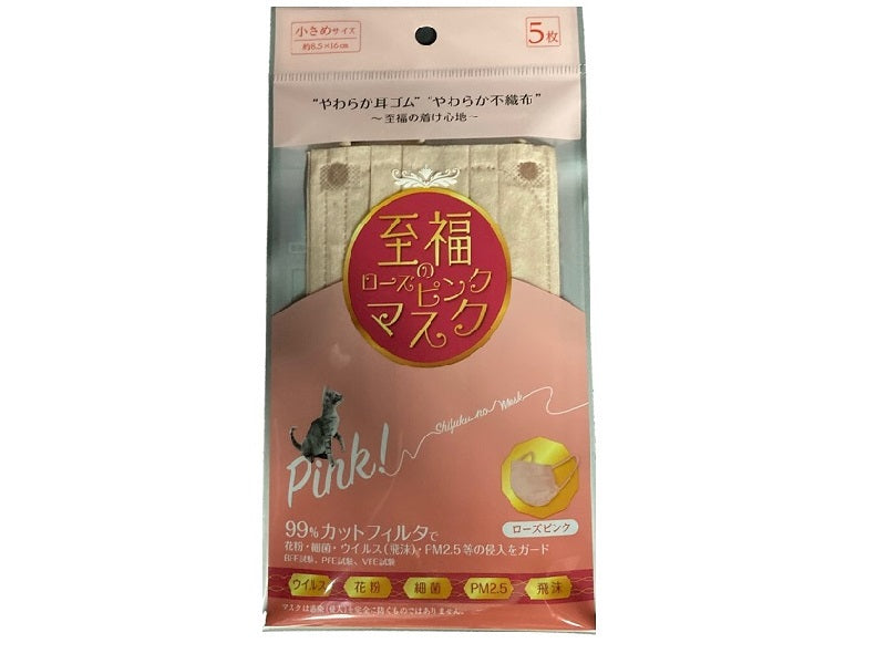 Blissful Rose Pink Mask - Small, 5 pcs