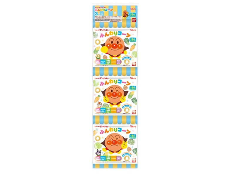Tohato Anpanman Light Corn Snack Gentle Salt Flavor 18g