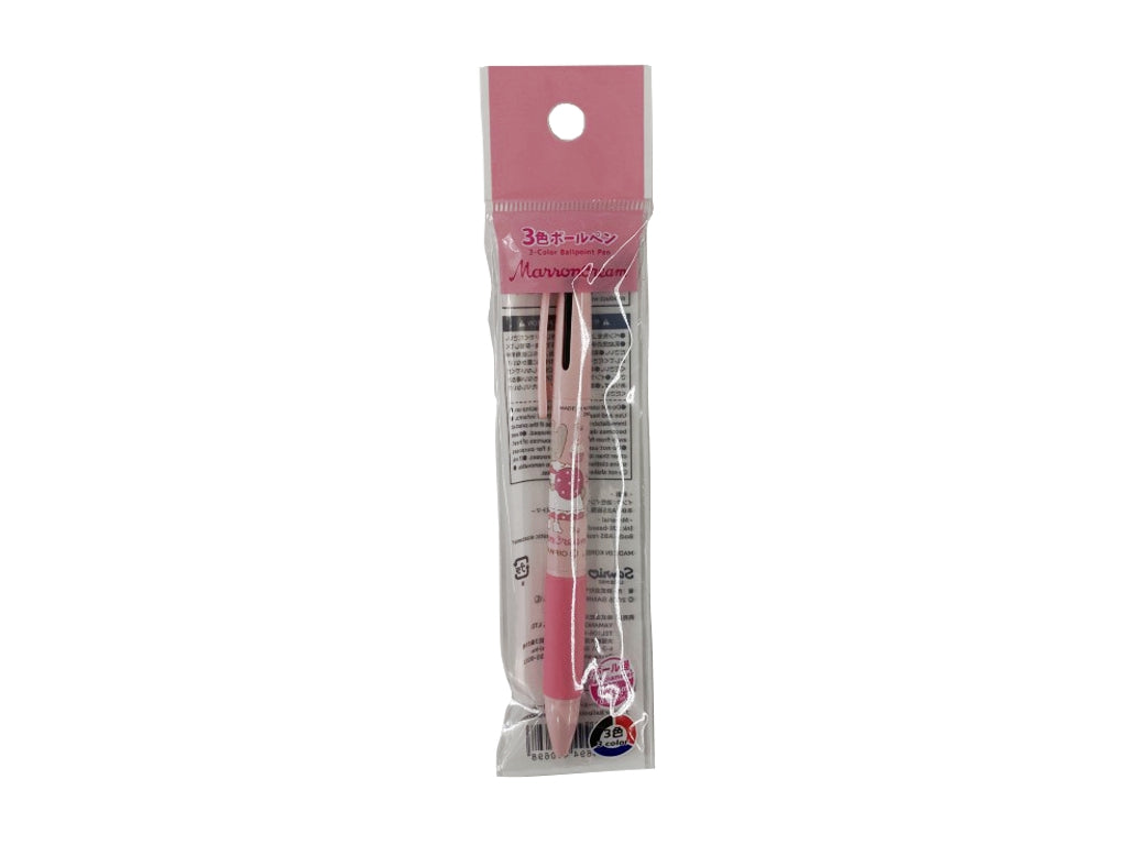 3-Color Ballpoint Pen Maron Cream
