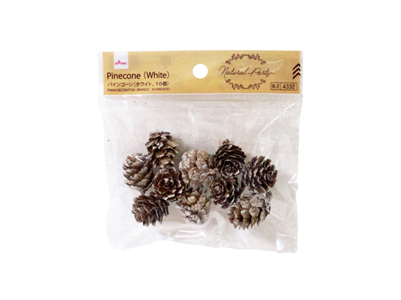 Pine Cone (White, 10 pieces)