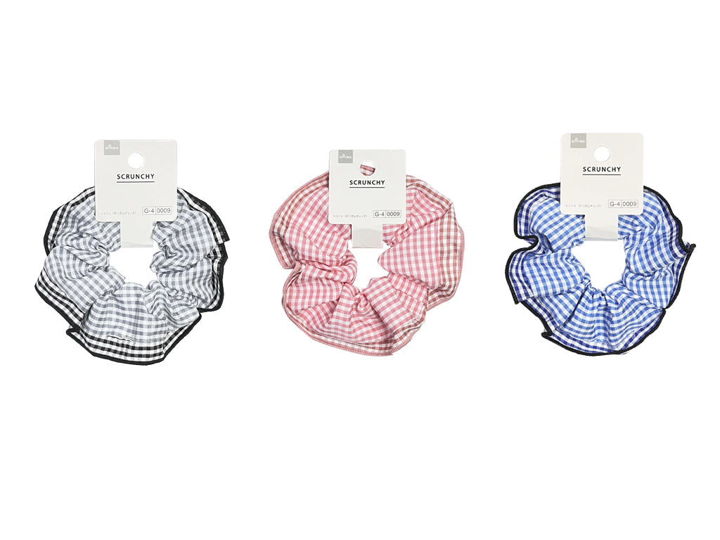 Gingham Check Scrunchie