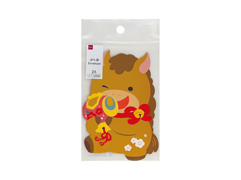 Pochibukuro 26 (Die-Cut, 3, Horse, Gold Color)