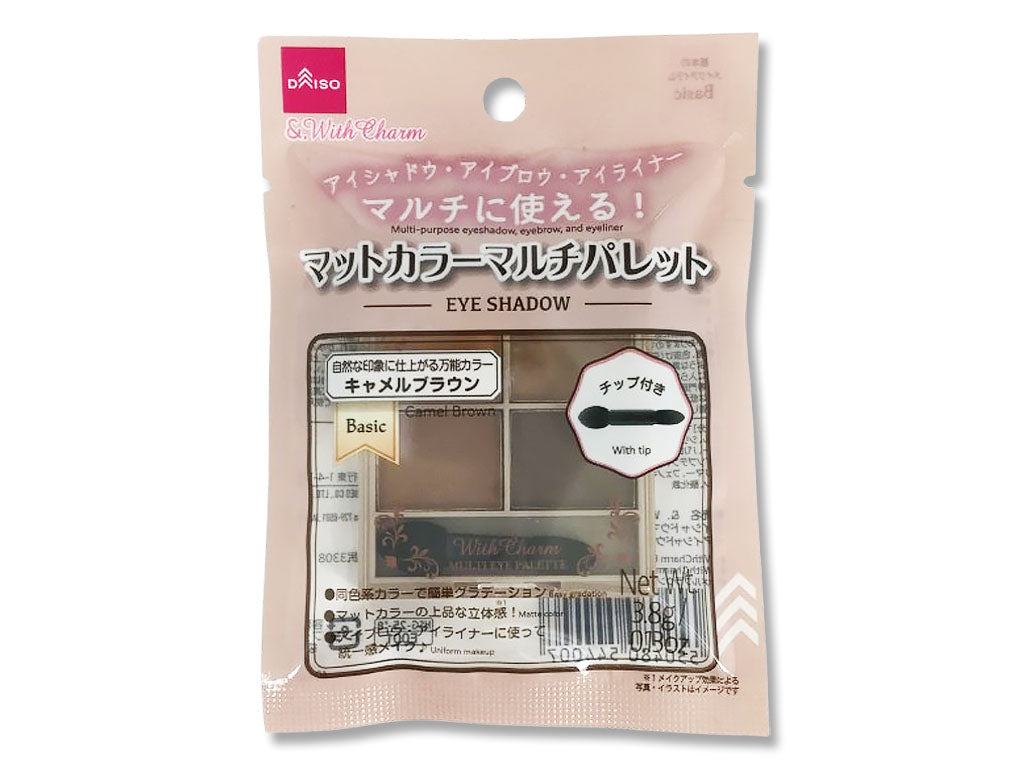 &. With Charm Eyeshadow Matte Color Multi Palette Camel Brown