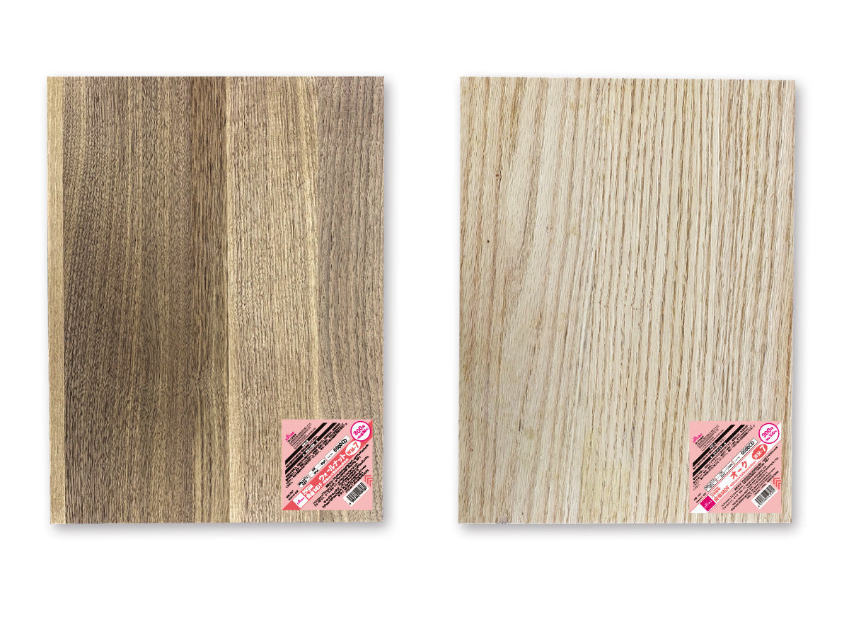 Veneer MDF (Walnut, Oak, WM-7) 400mm x 300mm x 6mm