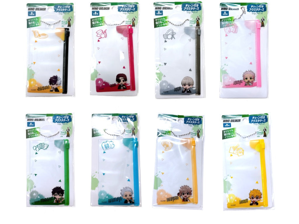 WIND BREAKER Chain Attached Acrylic Stand Case